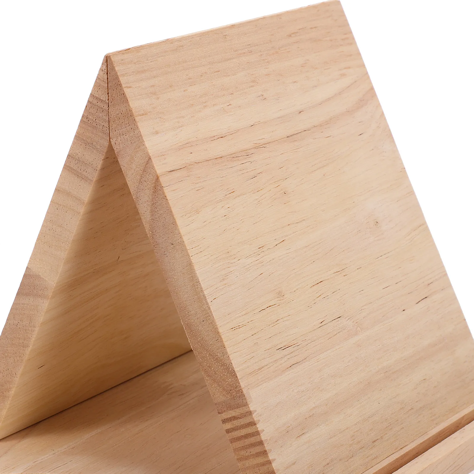 나무 삼각형 책꽂이 책 받침대 페이지 홀더 컵 홀더 데스크탑 삼각형 책 스탠드 독서용 사무실 가정용 컴팩트