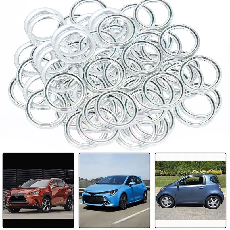 Oil Drain Plug Gasket Car Oil Pan Drain Gasket Transmission Oil Drain Plug Gaskets 12157-10010 For Toyota Lexus Subaru Seal Gasket Accessories Oil Drain Plug Seal Washer Sealing Washers