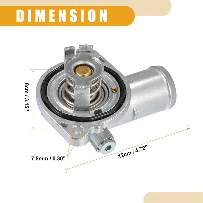 

Алюминиевый корпус термостата в сборе с шайбой 5184570AJ, 5184570AH для Chrysler Dodge Journey, Town RV, Avengers