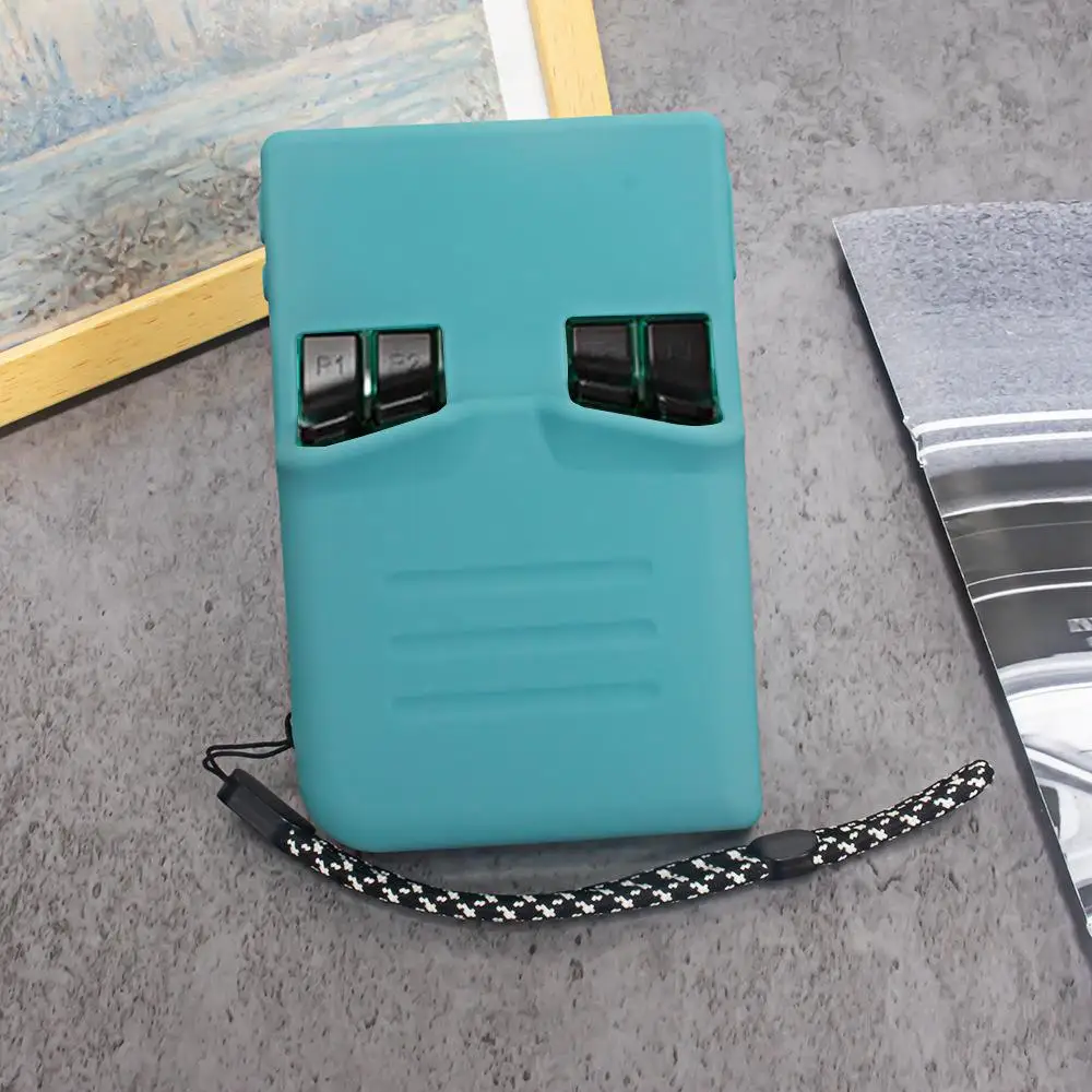 Silicone Protective Case with Lanyard and HD Screen Protector - Shockproof Game Console Cover