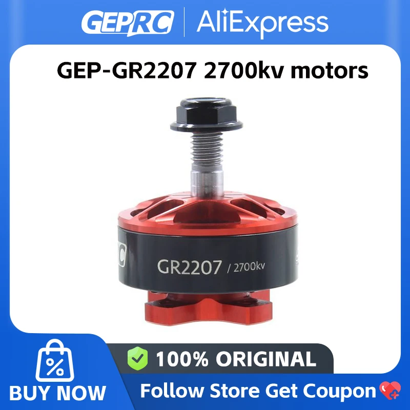 GEPRC GEP-GR2207 2700kv motors 2207 1700KV/1900KV /2400KV Brushless Motor for RC Drone FPV Racing Al 7075 CNC