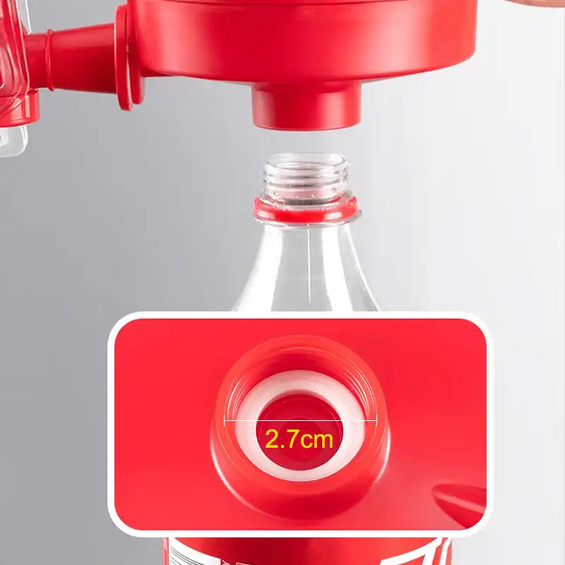 Hand Pressure Carbonated Beverage Dispenser Coke Bottle Inverted Water Dispenser Drink Switch Drinker Soda