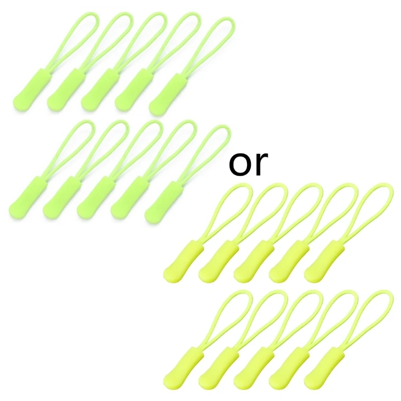 

2024 New 10pcs Zipper Pull Puller End Fit Rope Tag Replacement Clip Broken Buckle Fixer