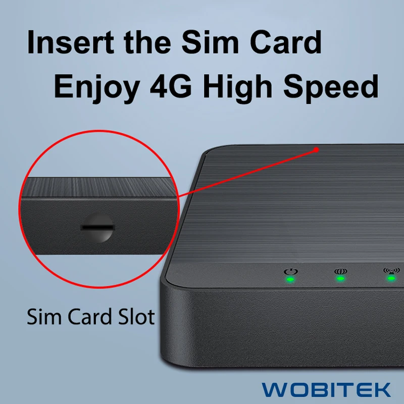 Wi Fi Router 4G LTE Internet Unlocked Mobile Hotspot Modem Sim Card Slot WiFi TypeC Port 300Mbps Wireless Lan