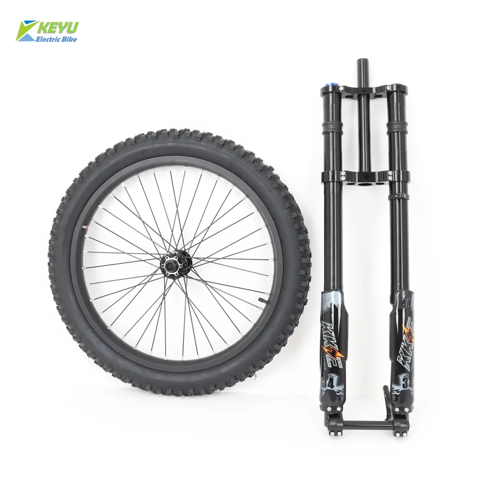 

Ebike Front Wheel Conversion Kit Electric Bicycle Downhill Front Fork and front wheel kit