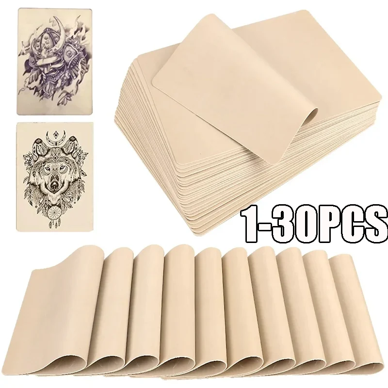 1-30PCS Tattoo Anfänger Gefälschte Haut Übung Werkzeug Tattoo Blank Praxis Haut Augenbraue Farbe Doppel Seite Kunstleder