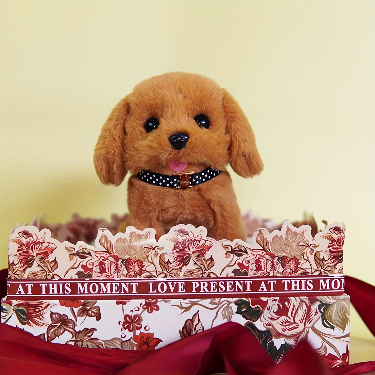 Plush Puppy, Electronic Interactive Toy Walking, Barking, Wagging Tail, Stretching Puppy Children's Gift (Teddy Dog) Christmas 5