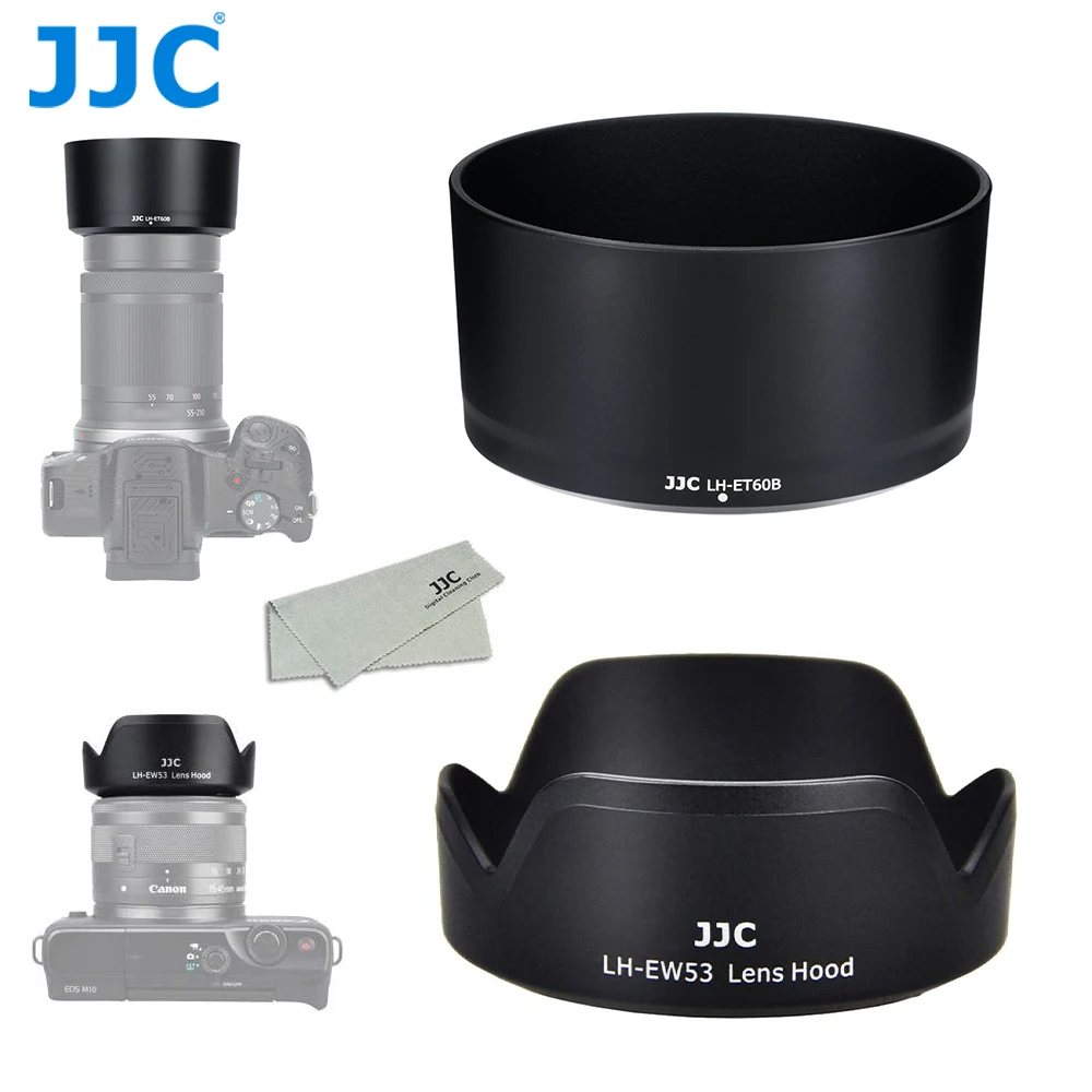 JJC (1+1) Flower + Round Shaped Lens Hood Shade for Canon EOS R50 Kit