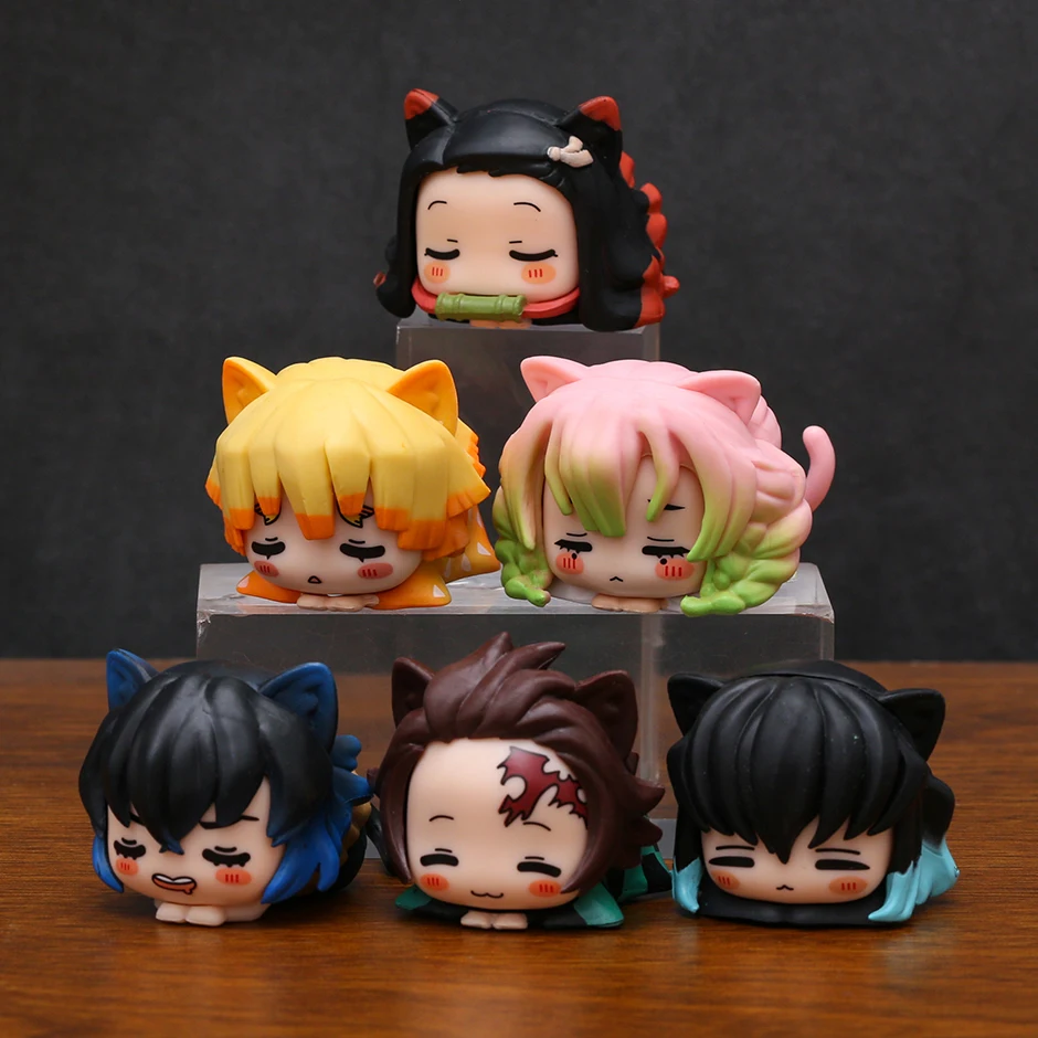 Demon Slayer OHIRUNEKO Sleep Cat Kamado Tanjirou Nezuko Zenitsu Inosuke ...