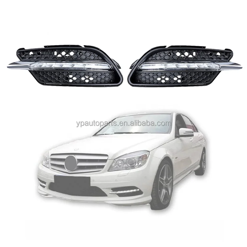 

Front Bumper DRL LED Daytime Running Light Fog Lamp For Mercedes-Benz W204 AMG-sport
