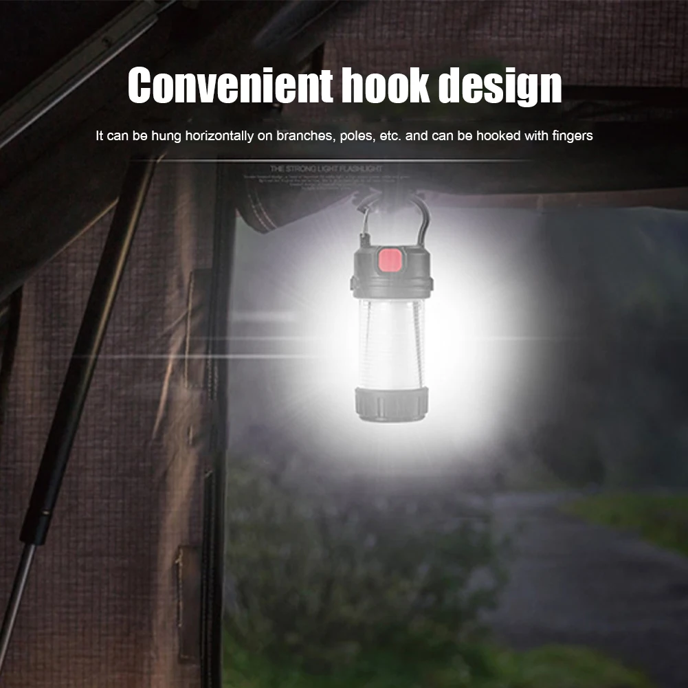 Mini Tent Lamp LED Portable Lantern Torch Camping Lamp Waterproof Emergency Rechargeable Light Camping Work Flashlight with Hook camping light portable lanterns camping lamp camping lantern emergency lights
