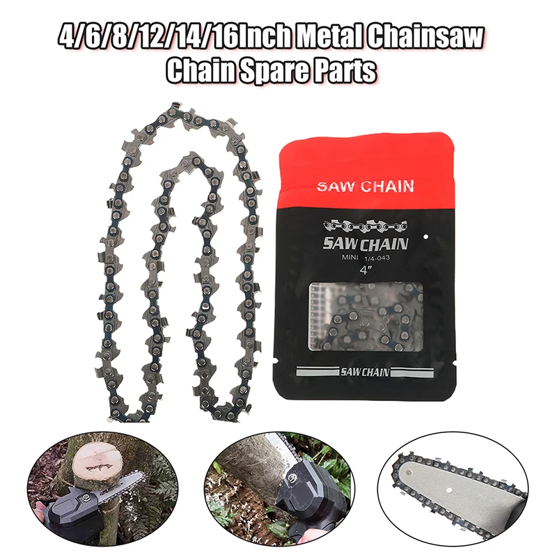 Durable Metal Chainsaw Blade for Efficient Wood Cutting