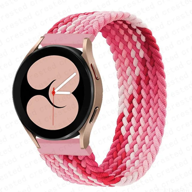 Braided Solo Loop Bracelet Watch Strap, 20mm 22mm Adjustable Band