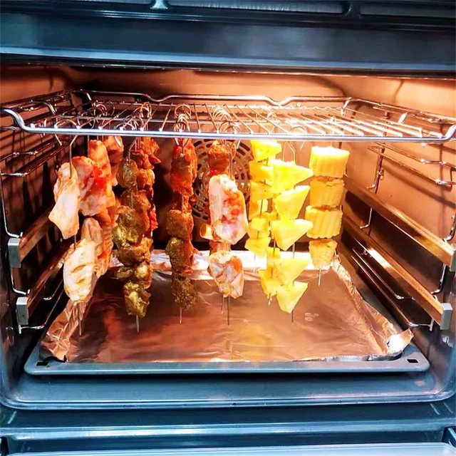 20Db 304 Rozsdamentes Acél Grillező Jelző Kemence Gyűrű 9 Alakú Jel Horgos Nyárs Birka Kacsa Nyak Sült D - Image 2