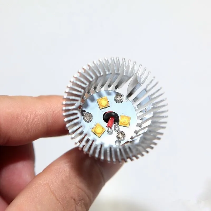MR11 LED 스포트라이트, 미니 스포트라이트, GU4, 35mm 직경, 400LM LED 전구, 실내 조명용, DC12V, 3W, 3X1W, 6 개/로트