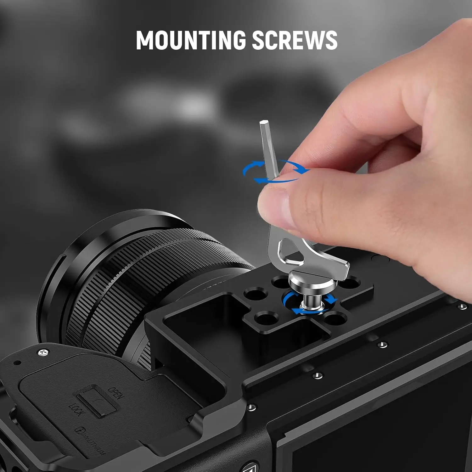 thumbnail image 2 of NEEWER Screw Storage Plate With Hex Keys - 24 Screws & 5 Tools For Camera Rig Accessories 2 of 13