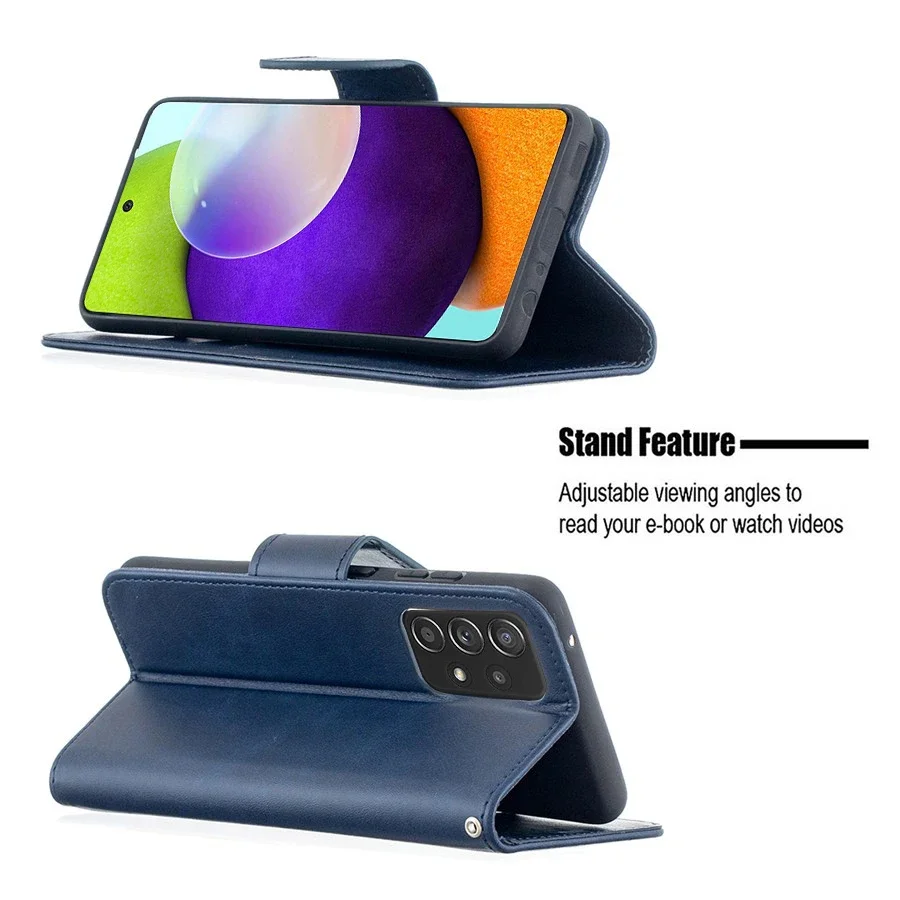Luxurious Sheepskin Flip PU Leather Phone Case
