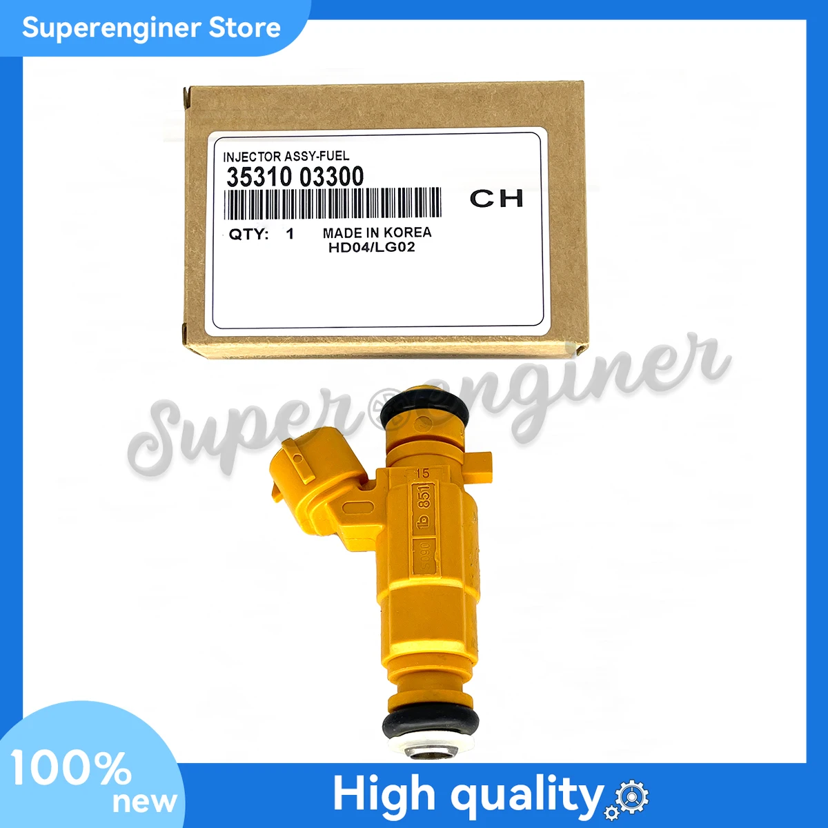 

1PCS Fuel Injector Nozzle 3531003300 for 2017-2022 Hyundai Accent Verna Pony Kia Rio 1.4L Car Accessories 35310-03300