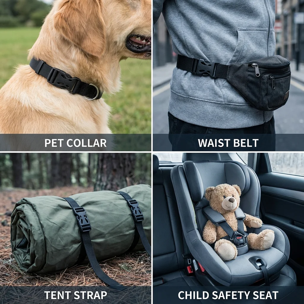 10-Pack Multi-Size Webbing Detach Buckles for Bags and Travel Accessories