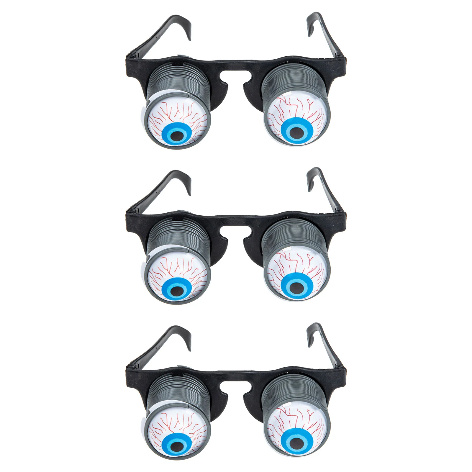 

3 Pcs Eyeball Glasses Drooping Eyes Sunglasses Funny Novelty Bounce Eyeglasses Prank