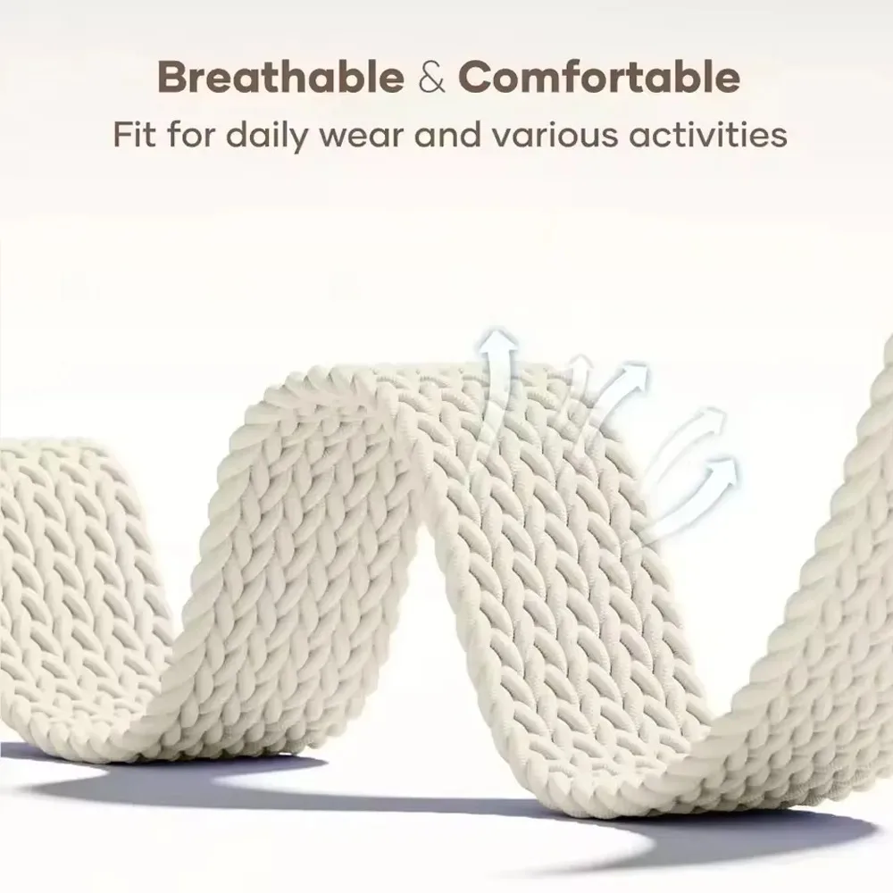 Breathable Braided Nylon Loop Strap with Parachute Buckle - 20mm/22mm