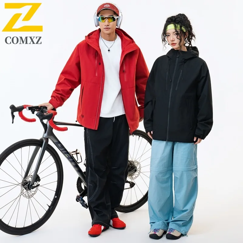 COMXZ Versatile Men Jacket Thickened Outdoor Skiing Windproof Warm Parka Street Style Comfort Lightweight Winter Men Clothing