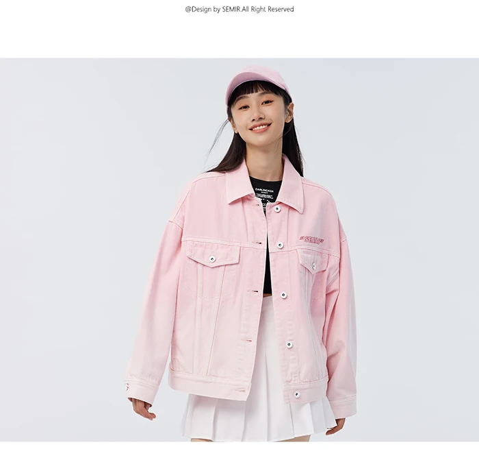 Denim Jacket Women Gradual Loose Temperament Spring New Embroidered Jacket Trend