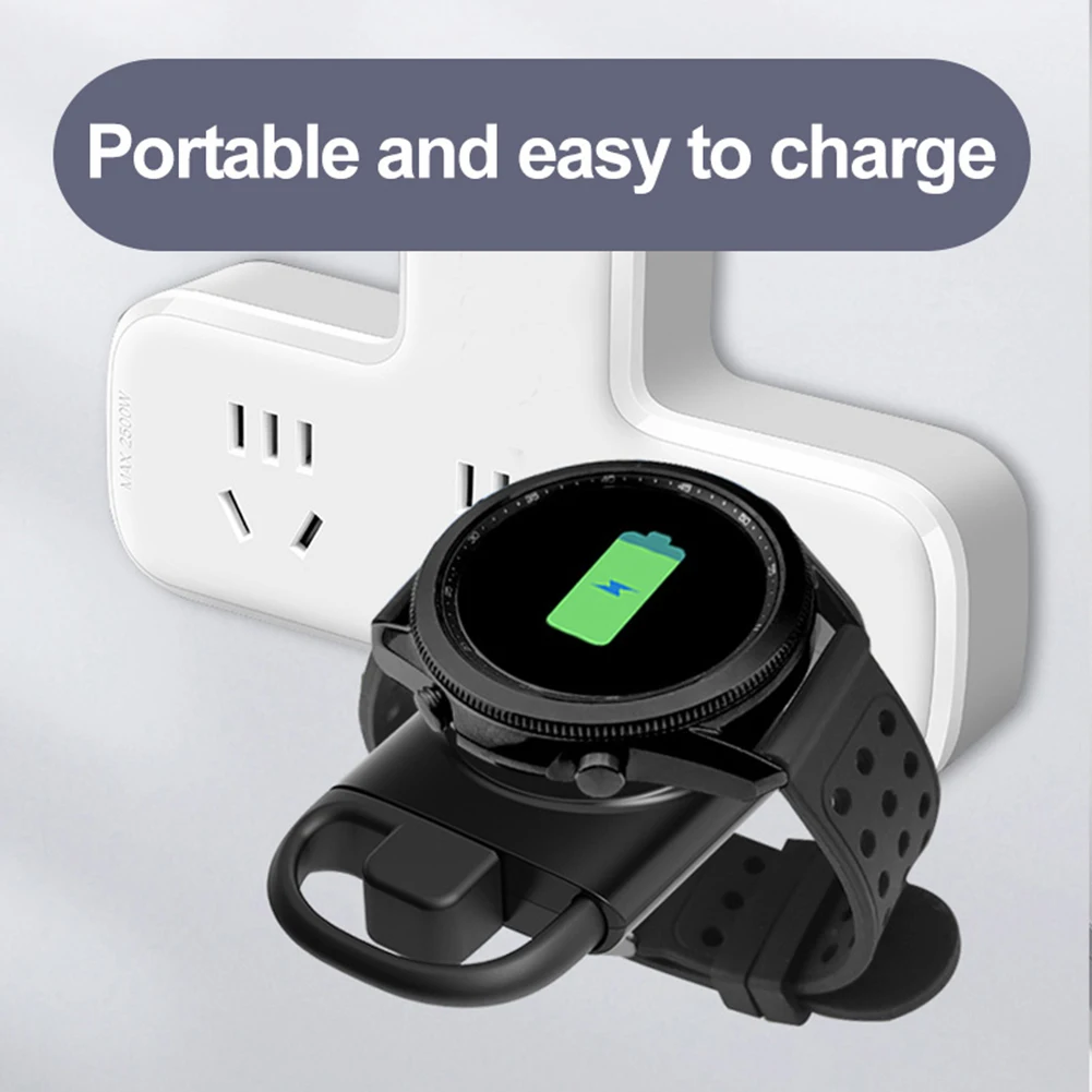 Cordless Mini USB Type-C Dual Ports Smart Watch Magnetic Induction Charger Portable Wireless Charging Dock Stand for 