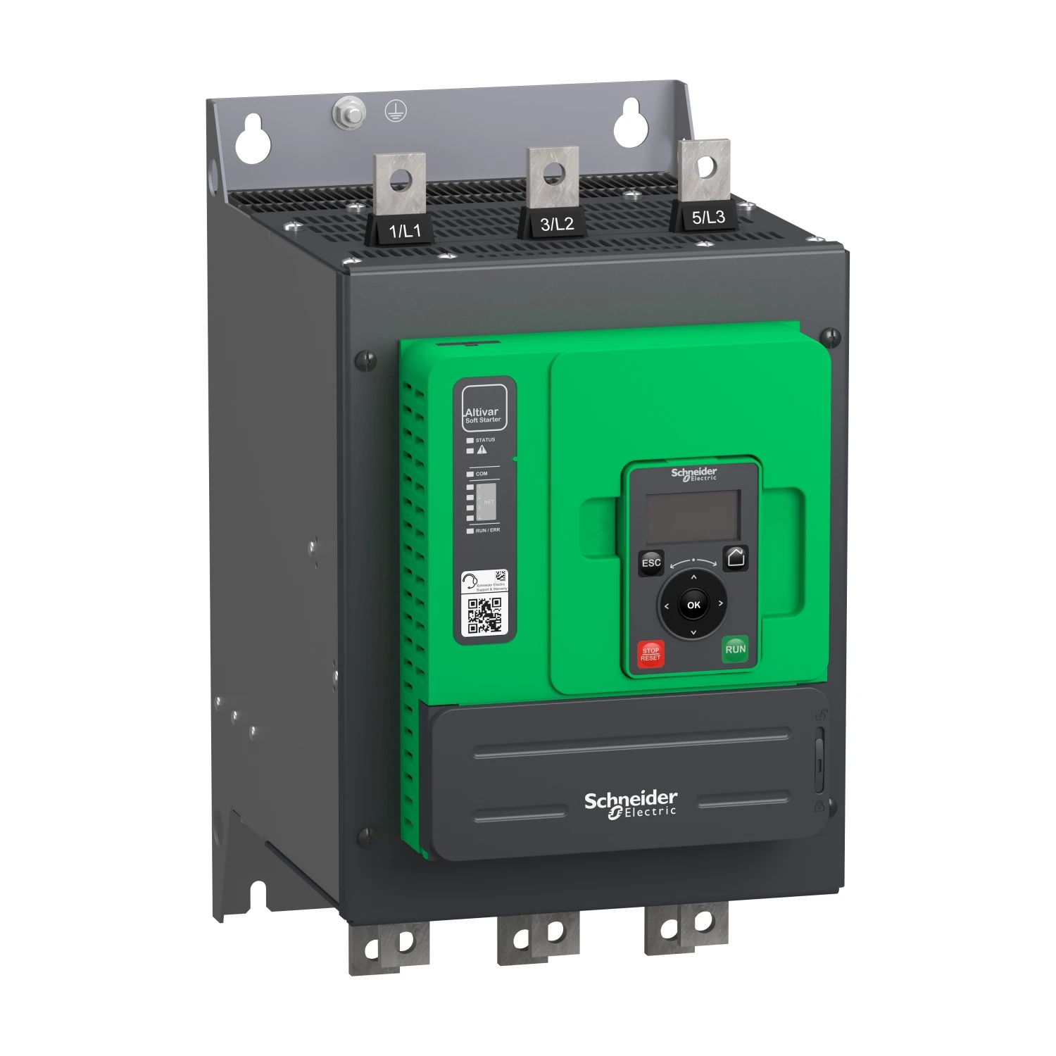 

Schneider Electric ATS480C14Y Soft Starter, Altistart 480, 22A, 208 To 690V AC, Control Supply 110 To 230V