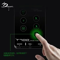 แหล่งแห้งรอยสักอินพุตคู่สำหรับสักเครื่องทำรอยสัก PE T700หน้าจอสัมผัสอัจฉริยะเครื่องแต่งหน้า LCD ดิจิตอลอัจฉริยะเป็นแหล่งจ่ายไฟแห้งรอยสัก 5