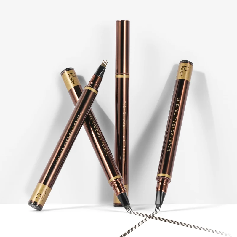 Liquid Four-pronged Eyebrow Pencil, Extremely Fine, Long-lasting, Waterproof, Sweatproof, High Color Intensity, Perfect Gift_voghion.com