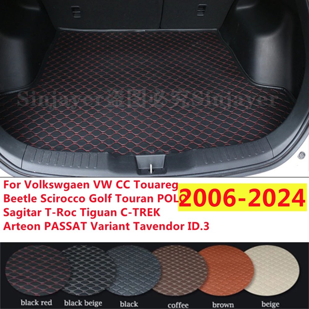 

Коврик для багажника SJ, подкладка для багажника Volkswagen VW CC Touareg Scirocco Golf Sagitar T-Roc Tiguan POLO Arteon Tavendor ID.3