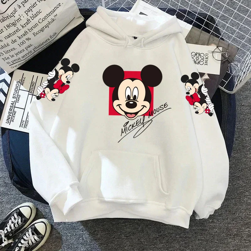 thumbnail image 1 of Sudadera con capucha de Mickey Minnie Mouse para mujer, abrigo de otoño/invierno, sudadera con capucha de Disney, ropa de mujer, sudaderas de manga larga, 1 of 5