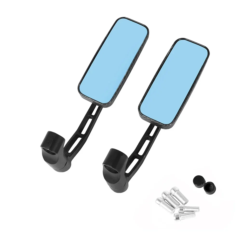 

8mm 10mm Black Universal For Harley Honda Scooter Aluminum Square Rearview Reverse Side Mirrors Motorcycle Modified Accesorios