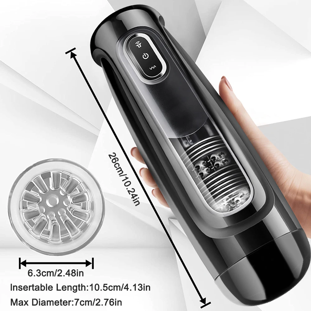 Telescopic Rotation Automatic Male Masturbator for Men Sex hine Simulation Blowjob Masturbation Pis_voghion.com