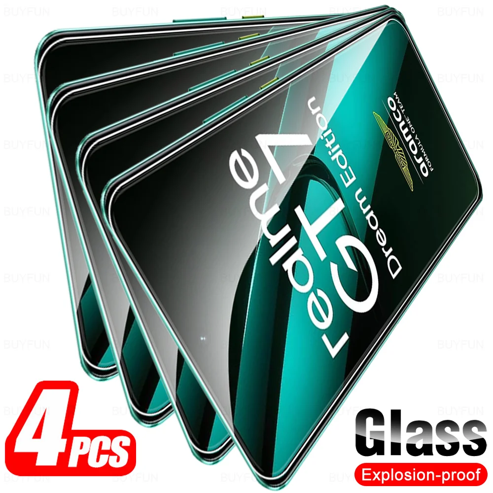 Premium Tempered Glass Screen Protector - 4 Pack for RealmeGT7 Dream Edition
