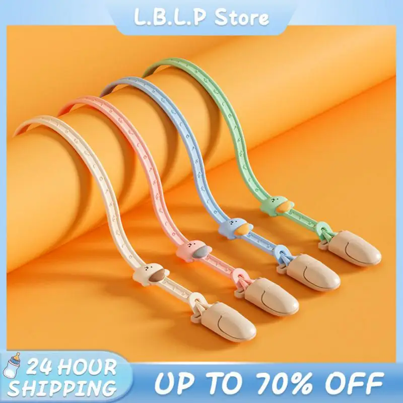 

Cartoon Bear Pacifier Chain Food Grade Silicone Molar Chain Bite Resistant Wear Pacifier Chain Toy Anti-lost Chain Pacifier Clip