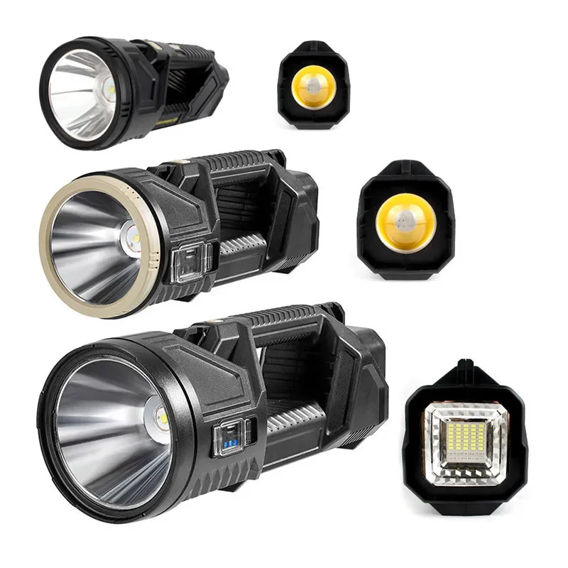 Super Bright XHP70 LED Work Light Handheld Flashlight Camping Light
