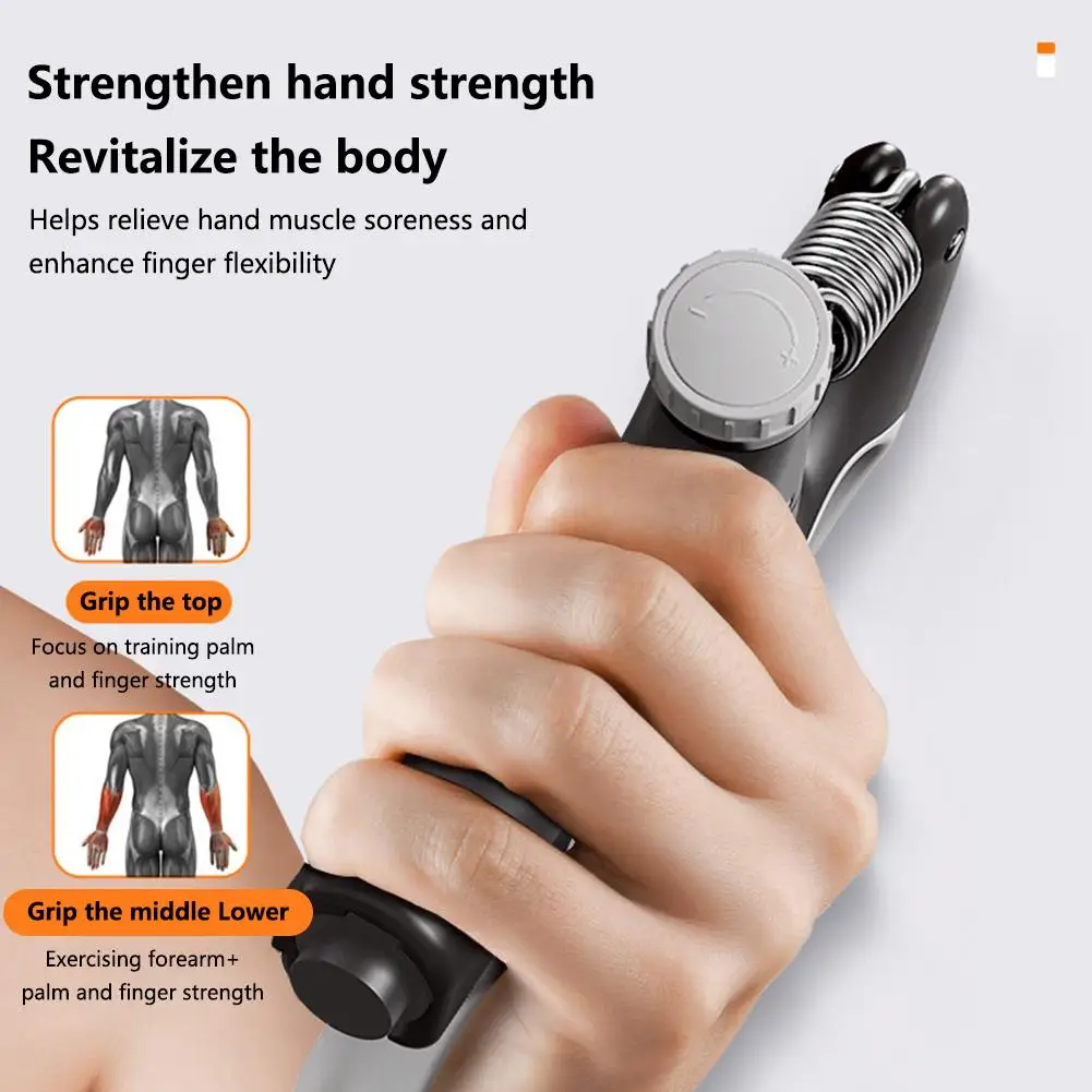Men Hand Grip Adjustable Smart Counting Strength Tester Exerciser