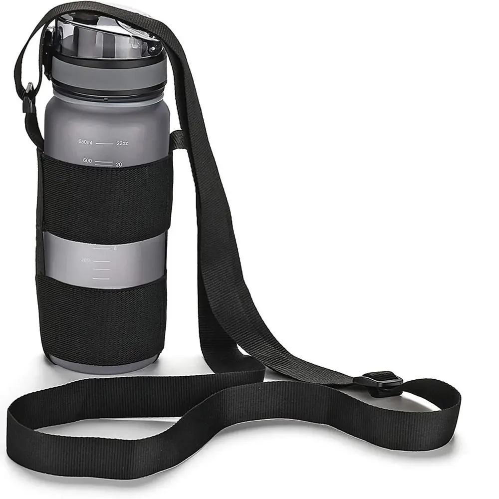 Premium Adjustable Water Bottle Carrier with Shoulder Strap