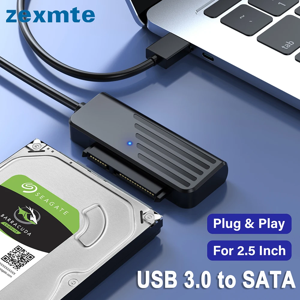 Sata para Usb 3.0 Cabo para Zexmte. Polegada Externo Hdd Ssd Hard Drive de Transferência de Dados até 5gbps Usb 3.0 para Cabo Adaptador Sata Iii