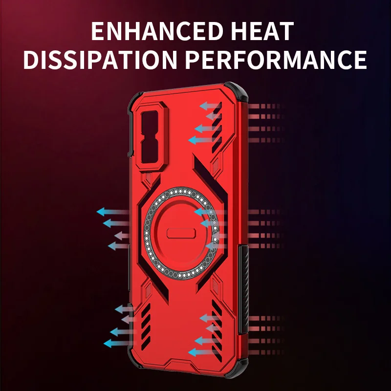 Lens Protection Heat Dissipation Case with Magnetic Wireless Charging Shell