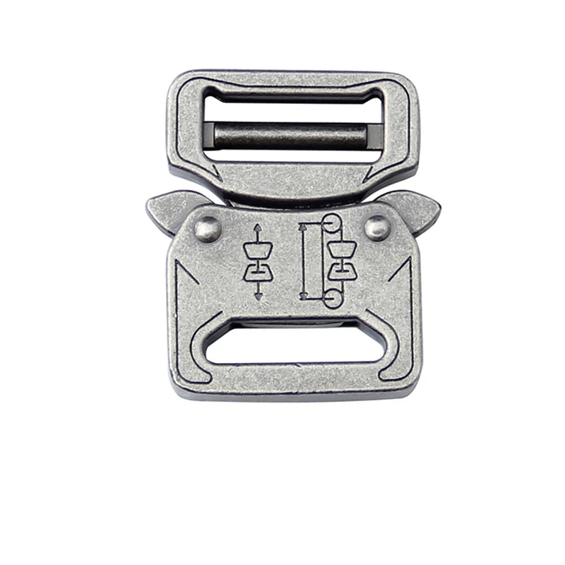 

10pcs 27mm silver color Quick Release Tactical Buckle Zinc alloy Clip Adjustable Men Buckl For Belt