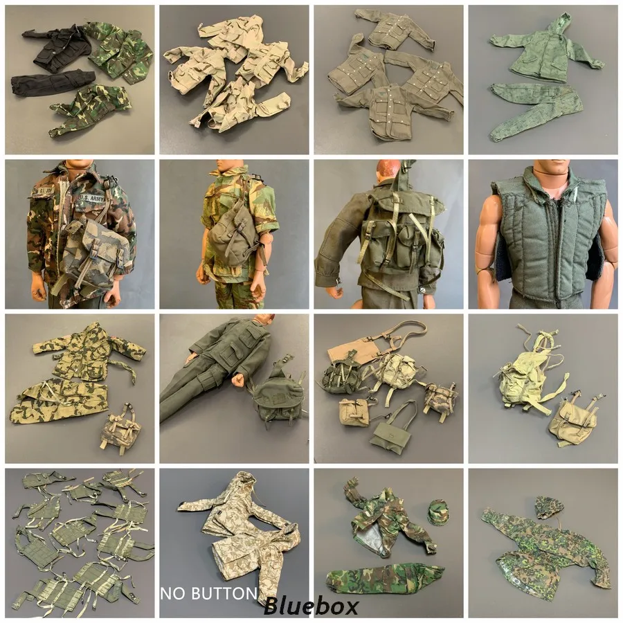 1/6 스케일 21 세기 궁극적 인 군인 유니폼 재킷 바지 & 배낭 가방 액세서리 12 ``Gi Joe Militray 육군 그림 장난..