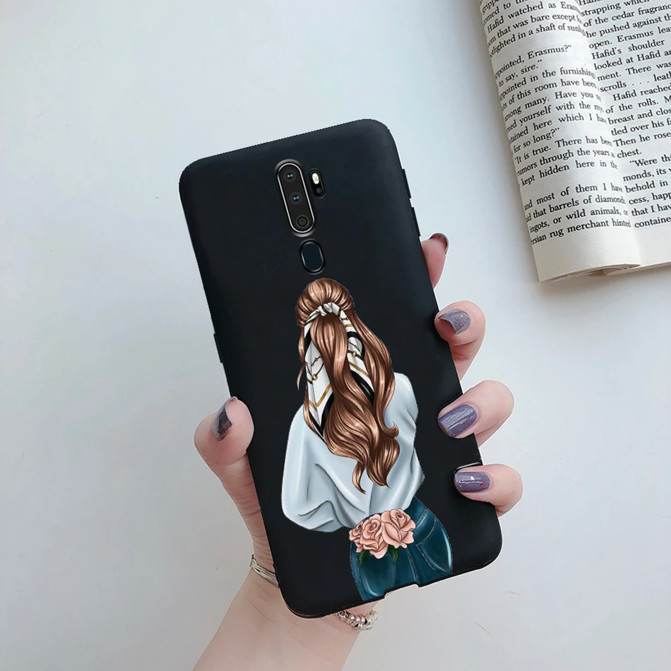 For OPPO A5 2020 Case For OPPO A9 2020 Fashion Phone Back Cover Soft Beauty Girl Silicone Case For OPPO A9 A5 A 5 A 9 2020 Funda cases for oppo cell phone