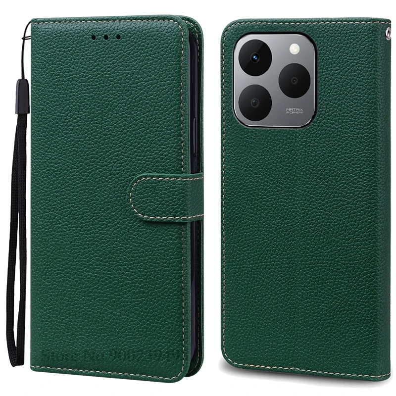 Luxurious Leather Flip Wallet Case - Protective Book Cover and Shell