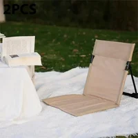 Foldable Camping Chair Outdoor Garden Park Single Lazy Chair Backrest Cushion Picnic Camping Folding Back Chair Beach Chairs 1