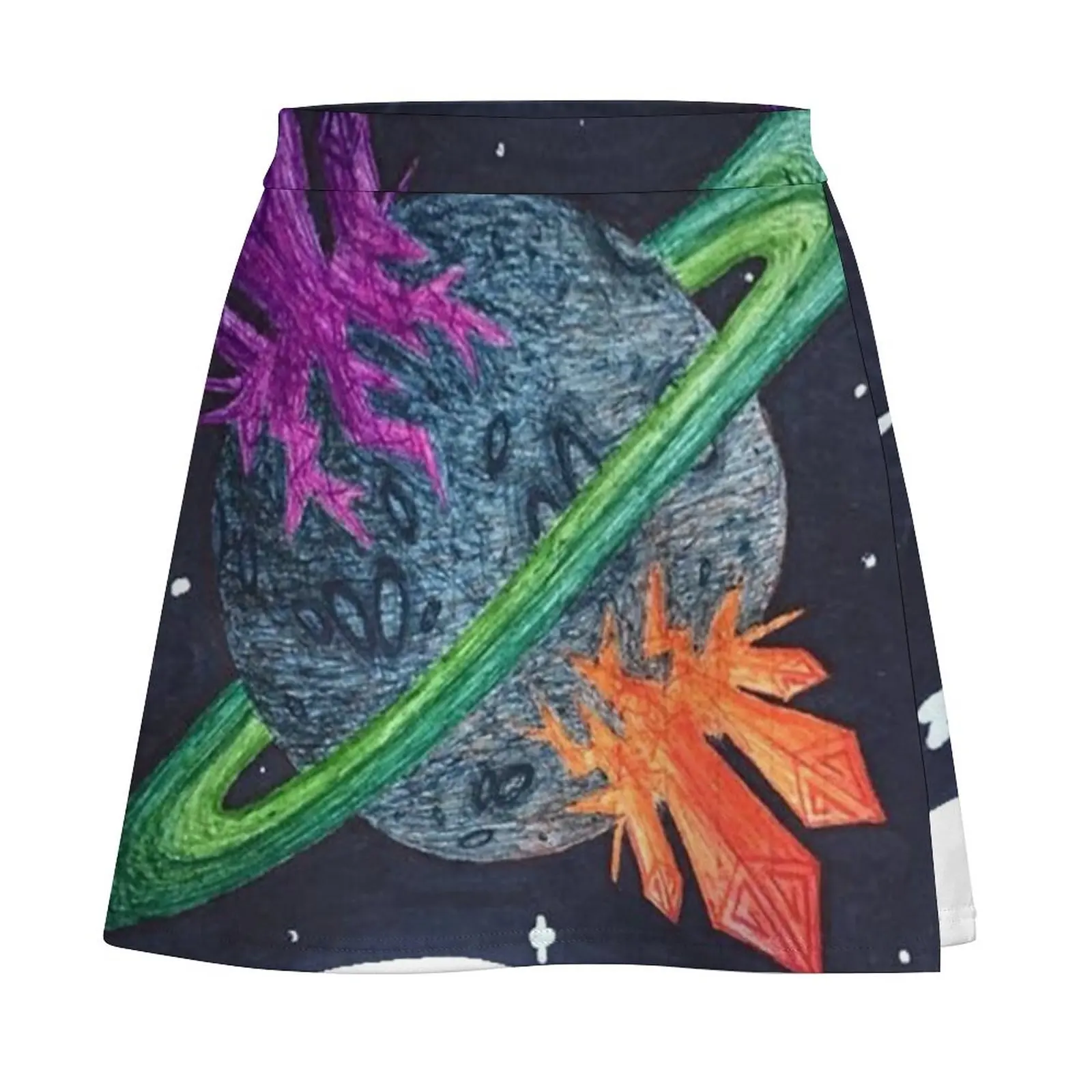 Planet G1 w/ Moons Mini Skirt Woman skirt Women skirts elegant social women's skirts
