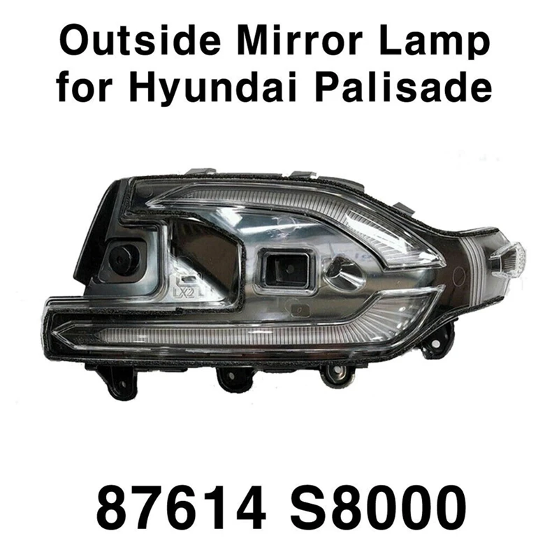 

Car Outside Door Mirror Lamp Turn Signal Lamp For Hyundai Palisade 2020-2021