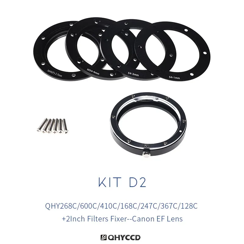 

QHYCCD Adapter Set with Canon Lens, Suitable for Color Cameras Such as QHY268C